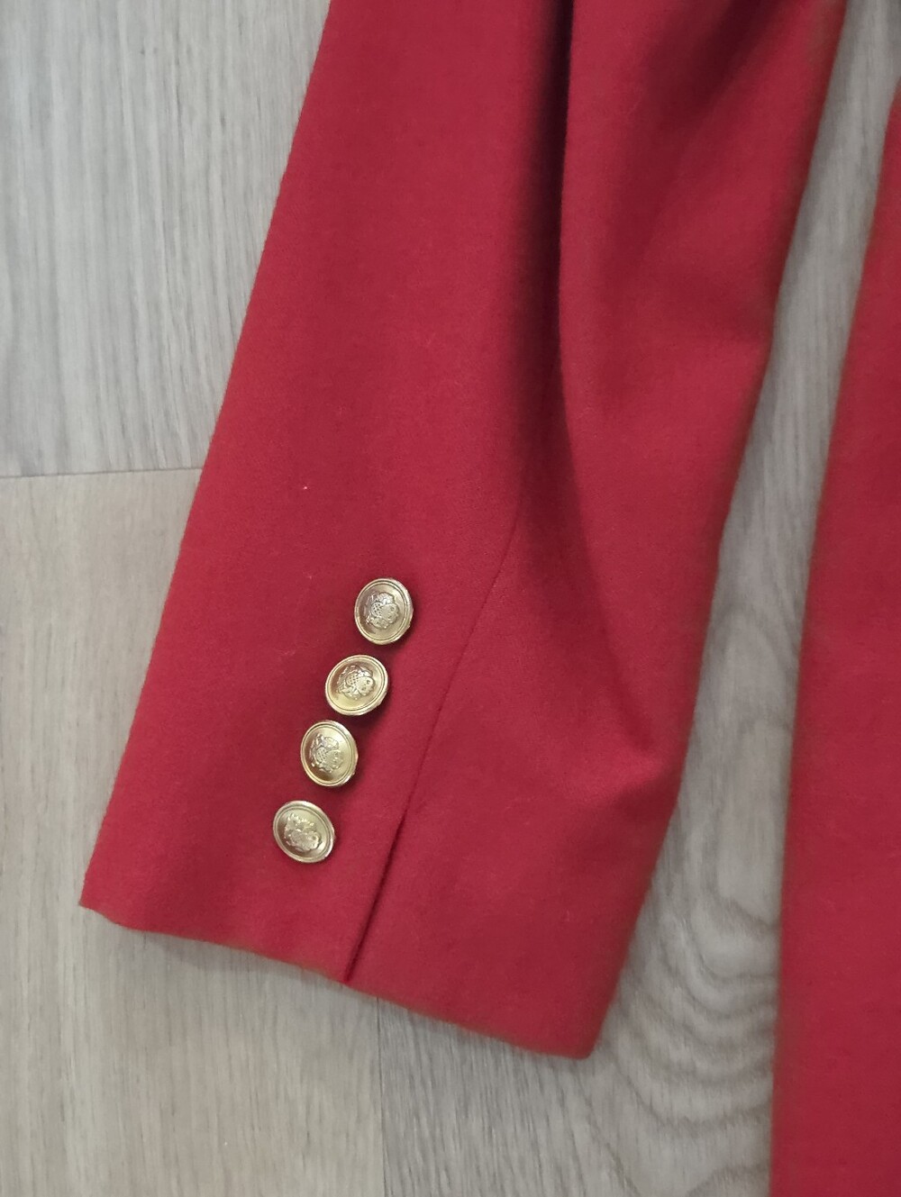 Vtg Lauren Ralph Lauren USA Red Crest Worsted Wool Blazer 6 Old Money Preppy - Picture 8 of 9